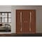 Sartodoors Sliding French Double Pocket Doors 64 x 84 inches, BASIC 3002 Walnut Franko, Kit Rail Hardware, S BASIC3002DP-GOFR-6484 - alternate 4