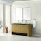 James Martin Vanities Hudson 60'' D Vanity, Light Natural Oak w/ Parisien Bleu Top w/FreePower Wireless Charger 435-V60D-LNO-FPBL - alternate 8
