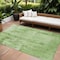 Homeroots 9' X 12' Green And Ivory Abstract Washable Indoor Outdoor Area Rug 602705 - alternate 1