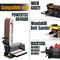 Powertec Sanding Belt, 4in W, 36in L, A/O, 10 Each of 80/120 Grit, 20PK & 10PK 6in PSA Sanding Disc, 80 Grit 110291N - alternate 4