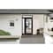 Vdomdoors Front Exterior Prehung FiberGlass Door Clear Glass See-through / Manux 8555 Matte Black Clear Glass MANUX8555EXD-BLK-W36+14 x H80+14-RH - alternate 1