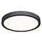 Dals Lighting Delta 18'' Round Indoor/Outdoor LED Flush Mount, Black CFLEDR18-CC-BK - alternate 1