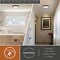 Vaxcel Darien 12-in Contemporary Round Black/Gold LED Flush Mount Ceiling Light with Frosted Shade C0383 - alternate 4