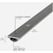 M-D Building Products Building Products 1.25'' W. x 0.5'' H. x 36'' L. Aluminum Silver Door Bottom 5512 - alternate 4