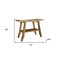 Homeroots 18" X 24" Natural Teak Rectangular Shower Bench With Shelf 376742 - alternate 5