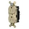 Hubbell Wiring Device-Kellems Straight Blade Receptacle, 5-15R, 15 A, 125V AC, 2 Pole, 3 Wire, Surface Mount, Grounded HBL5262STITR - alternate 2