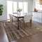 Homeroots 8' X 10' Brown And Beige Striped Washable Indoor Outdoor Area Rug 602764 - alternate 7