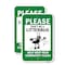 Signmission Please Don't Litter Help Keep Your Community Clean 1, 18'' X 24'' 2 Signs, Heavy Gauge Aluminum, 2PK A-1824-2PACK-24876 - alternate 1