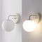 Jonathan Y Louis Parisian Globe 5.75" 1-Light Metal/Frosted Glass Modern Contemporary LED Vanity Light, Almond JYL3534C - alternate 5