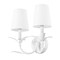 Z-Lite Aslin Textured White 2 Light Wall Sconce 830-2S-TXWH - alternate 4