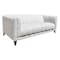 Homeroots 79" White Polyester Sofa 557025 - alternate 1