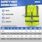 Neiko High Visibility Safety Vest ANSI Class 2, 9 Pockets, Neon Yellow, 3X-Large (3XL) 54064A - alternate 6
