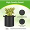 Healsmart 2 Gallon Grow Bags, Nonwoven Aeration Fabric Pots with Handles, Black, 6PK GLGROWBAG2X6LITEBLK - alternate 6