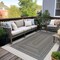 World Rug Gallery Contemporary Braided Weather Resistant Reversible Indoor/Outdoor Rug 5 ft x 7 ft Black WR112BLACK5X7 - alternate 1