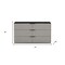 Homeroots 57" Gray Wood Six Drawer Double Dresser 714487 - alternate 3
