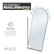 Anzzi Ember Series 74x 34in Framed Arch Fixed Shower Screen Door, Matte Black, 8mm Tempered Clear Glass SD-AZ18-01MB - alternate 9