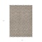 Homeroots 3' X 5' Brown And Beige Chevron Washable Indoor Outdoor Area Rug 595301 - alternate 3