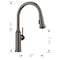 Blanco Empressa Pull-Down 1.5 GPM, Satin Dark Steel 443262 - alternate 3