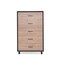 Homeroots 31" Oak Wood Five Drawer Dresser 286658 - alternate 1