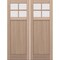 Doornmore CRF-P1G4, 74.5" x 98" ( 2x36" Door) Left Hand, Mahogany SDL 4 Lite Exterior Door CRF-P1G4-SW-3696_2_LI - alternate 1