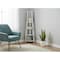 Homeroots 71" White Wood Five Tier Corner Bookcase 332852 - alternate 4