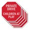 Signmission Private Drive Children at Play, 10 inch X 10 inch, Aluminum Metal Signs, 5PK OC-A-5Pack-10-35 - alternate 1