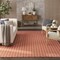 Homeroots 9' X 12' Coral And Ivory Geometric Indoor Outdoor Area Rug 556321 - alternate 6