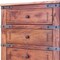 Homeroots 36" Natural Solid Wood Five Drawer Chest 524574 - alternate 5