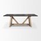 Homeroots 84" Black and Brown Solid Wood Trestle Base Dining Table 604025 - alternate 1