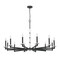Z-Lite Kaden 12-Light Chandelier, 48 in W, Matte Black 3045-12MB - alternate 4