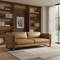 Homeroots 83" Brown Leather Sofa 641134 - alternate 3