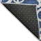 Homeroots 3' X 5' Navy Blue And Ivory Damask Washable Indoor Outdoor Area Rug 614443 - alternate 6