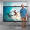 Pyle Projector Screen 100 Inch 16:9 Indoor Outdoor Projection Screen HD Crystal Clear 1.5 Gain for Movies PRJTP102 - alternate 3
