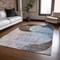Homeroots 8' X 10' Denim Blue Brown And Beige Geometric Washable Indoor Outdoor Area Rug 604908 - alternate 5