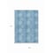 Homeroots 9' X 12' Denim Blue Sky Blue And Ivory Floral Medallion Washable Indoor Outdoor Area Rug 614585 - alternate 5