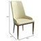 Leisuremod Viva Collection Modern Wooden Dining Chair in Cream, 4PK VC24CR4 - alternate 6
