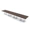 Skutchi Designs Rectangle Conference Table With Power Unit, 48 in W, 240 in L, Brown HAR-REC-48X240-DOU-H3041-NA - alternate 1