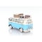 Homeroots 6" Blue And White Metal Volkswagen Bus Sculpture 401766 - alternate 4