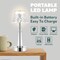 Jonathan Y Madelyn 11.5" Bohemian Classic Acrylic Rechargeable Integrated Portable LED Table Lamp, Clear/Chrome JYL7107A - alternate 9