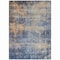 Homeroots 3' X 5' Denim Blue And Tan Abstract Washable Indoor Outdoor Area Rug 606140 - alternate 6