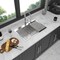 Wrightmaster 33 in. Drop-In Single Bowl 16-Gauge Gunmetal Stainless Steel Workstation Kitchen Sink w/Accessories ZOR-71302 - alternate 5