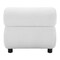 Homeroots 31" White And Black Corduroy And Upholstered Side Chair 564972 - alternate 6