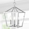 Jonathan Y Ojai 10" 3-Light Iron Classic Modern Pagoda LED Pendant Lantern, Chrome JYL7601C - alternate 4