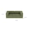 Homeroots 82" Green Corduroy Convertible Futon Sleeper Sofa 706809 - alternate 5