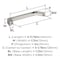 Amerock Evolve 5-1/16 inch (128mm) Center-to-Center Satin Nickel Cabinet Pull, 10PK 10VMP37072G10 - alternate 3