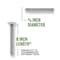 Hillman 5/8 in. X 8 in. L Hot Dipped Galvanized Steel Carriage Bolt, 25PK 812650 - alternate 4
