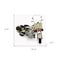 Homeroots 10" Cream Metal Hand Painted Early 1900's Police Motorcycle Model Model Motorcycle 489413 - alternate 6