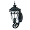Homeroots Traditional Matte Black Wall Sconce 398501 - alternate 1