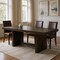 Homeroots 80" Walnut Wood Trestle Base Dining Table 631274 - alternate 5