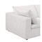 Homeroots 122" Pearl Fabric Reclining Sofa 720408 - alternate 5